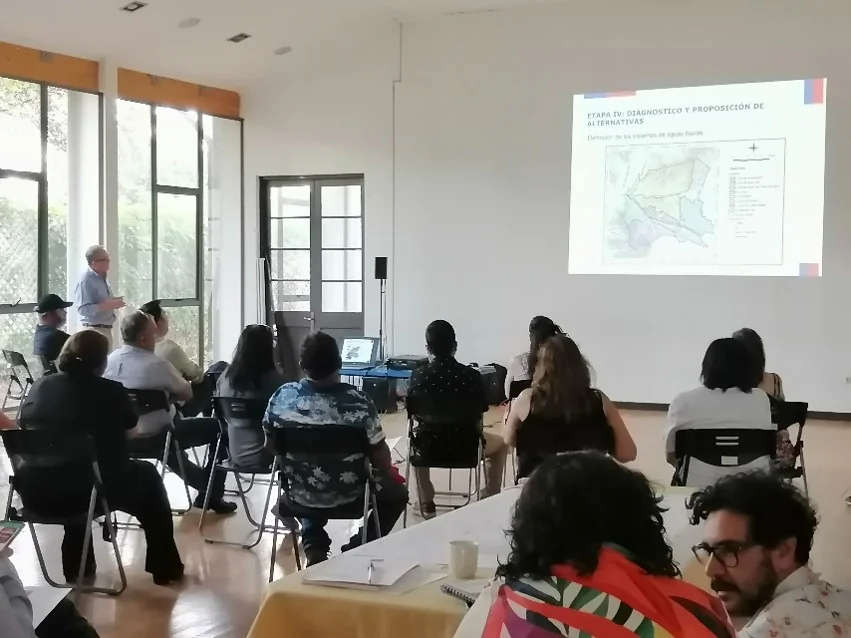 Presentación de avances en reunión PAC del Plan Maestro de Aguas Lluvias de San Felipe.